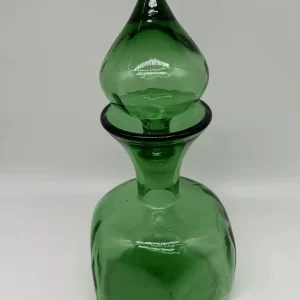 MCM Empoli Green Fleur De Lis Genie Decanter